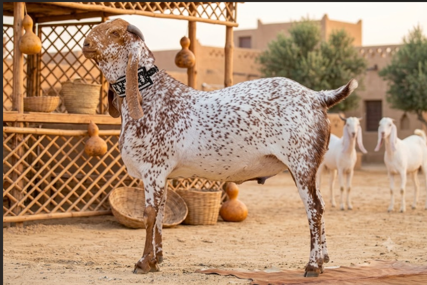 Makhi Cheeni goat at Sindhu Farms